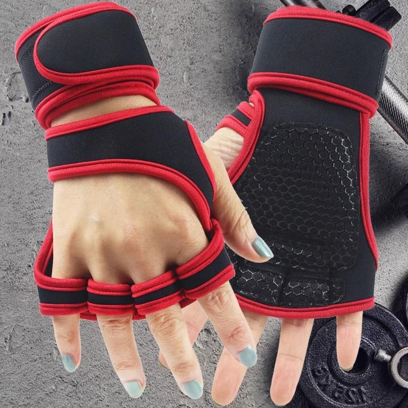 Wrist guard training anti-skid half finger pull-up to prevent cocooning