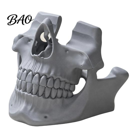 Customizable DIY White Mold 3D Printed Skull Game Controller Holder, Head Stand for Controller, Cool Desktop Display Gaming Room Decor, Gamer