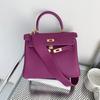 First layer cowhide high quality lychee pattern women's bag shoulder crossbody handbag