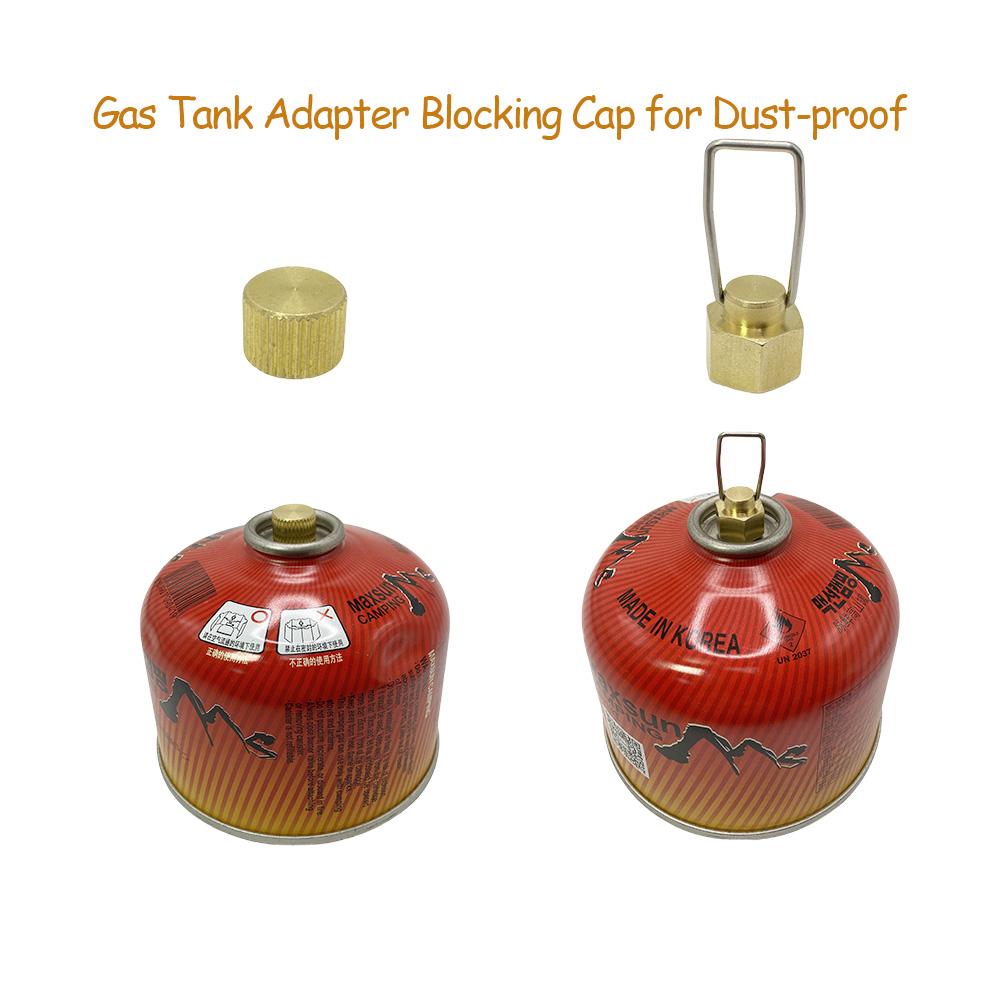 Outdoor Camping Stove Cap Gas Accessories Flat Gas Tank Anti-leak Plug Liquefied Gas Connection-Line Blocking Cap Gas Tank Cap