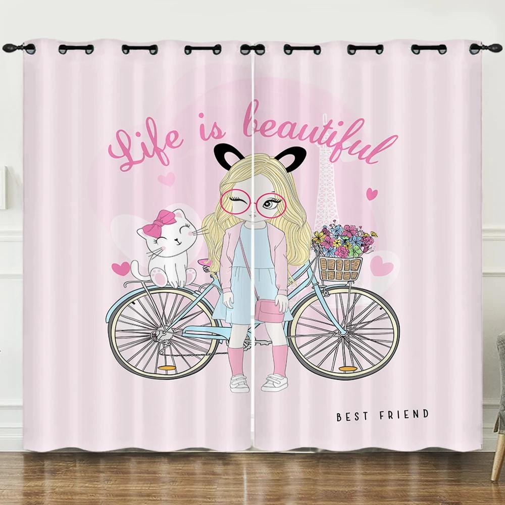 

Картина маслом Эйфелева башня Париж Декор Шторы для девочек Спальня Шикарные шторы Французский Париж Тема Стены Окна Шторы Девушка Женщины W50xH130(CM)x2pcs&Grommet Top