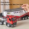 ABAE1 1/18 Extended Version Alloy Dust Transport Hook Truck Car Model Toy Sound Light Truck Vehicle Models Decoration Present Boy Gift