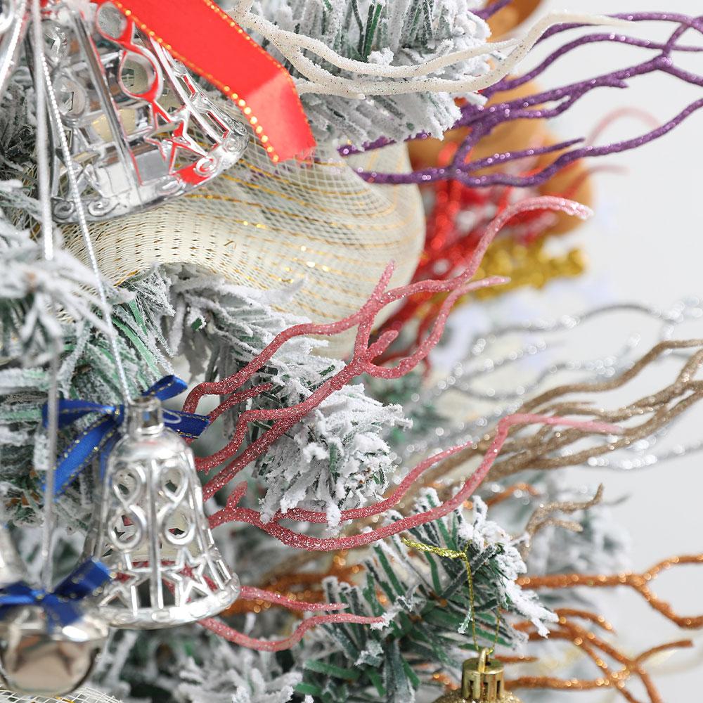 3/5Pcs Christmas Decorations Colored Branch Artificial Bouquet Xmas Tree Ornament Home Decor New Year Navidad 2025 Accessories