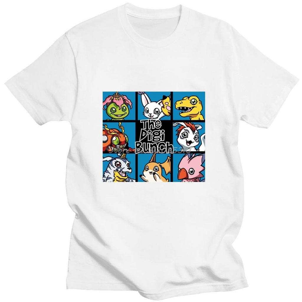Unikalne Ubrania Digimon Japonia Anime T-shirty Męskie Markowe Polarowa Odzież Streetwear T-shirty Hip Hop Moletom Masculino T-shirt