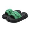 FILA Sponge Dolphin Comfortable Versatile Fashion Quick-Dry Slide Sandals Women sandals Green F12W422501FBG
