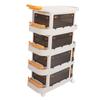 Rolling Utility Cart Multi Tier Large Capacity Easy to Install Multifunction Rolling Storage Organizer with Handle for