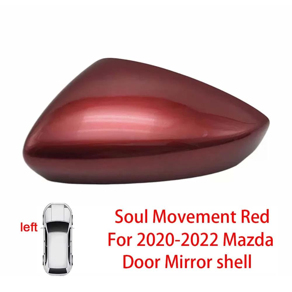 Protective Cover Door Mirror Shell For Mazda 3 Axela    Red Black White Gray Silver Car Rearview Accessories Replace