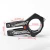 Short Bicycle Stem Aluminum Alloy Mountain Bike Hollow Handlebar Riser 31.8mm Bicycle Accessories