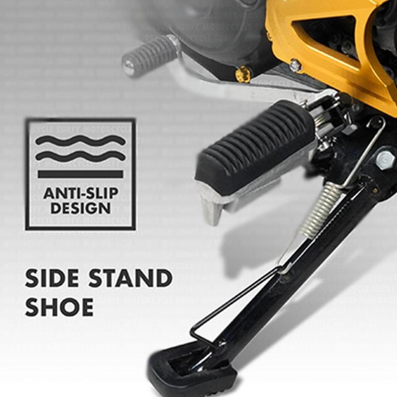 Starke Gummi-Motorrad-Seitenständer-Stabilisatoren Rutschfeste Designs Motorrad-Seitenständer-Pad Geeignet für sicheres Parken