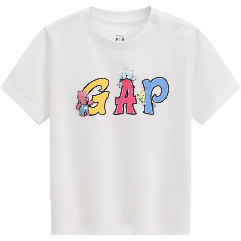 GAP Toddler Bear Print Short Sleeve T-Shirt 90 cm (1-2Y)