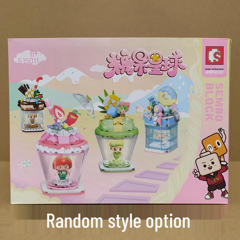 Sylvanian Families Candy Planet Pink Heart Building Blocks - Cute Birthday Gift for Girls