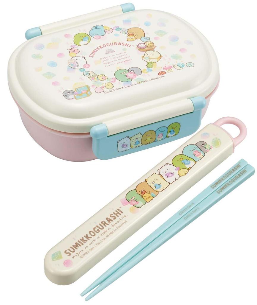 Skater Lunch Single Soft Dome Sumikkogurashi House Made In Japan Kids' Box, Tier, 360ml, Shape, Mole's Design, Antibacterial, (QAF2BAAG-A)