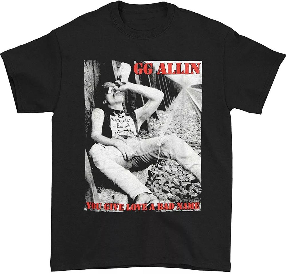 

GG Allin Men s You Give Love A Bad Name Short Sleeve All Size Shirt E292.webp Unisex T-Shirt XL