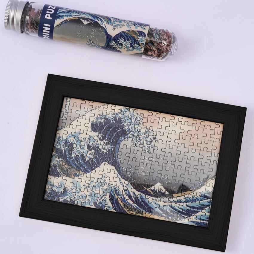 150PCS Mini Test Tube Oil Painting Jigsaw Puzzles Set Family Educational Toys Gifts for Adults Children Creative DIY Puzzle Game