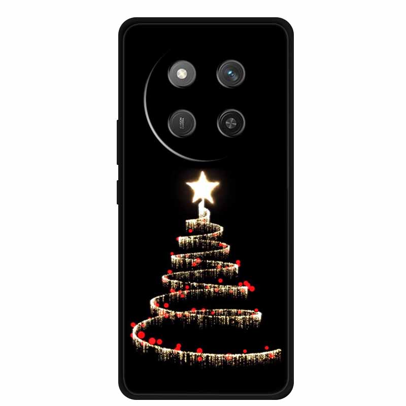 Christmas Phone Cases For Honor X9c 5G Case Shockproof Silicone Soft Black Cover christmas tree for Honor X9c 6.78   Shell Paras Honor X9c