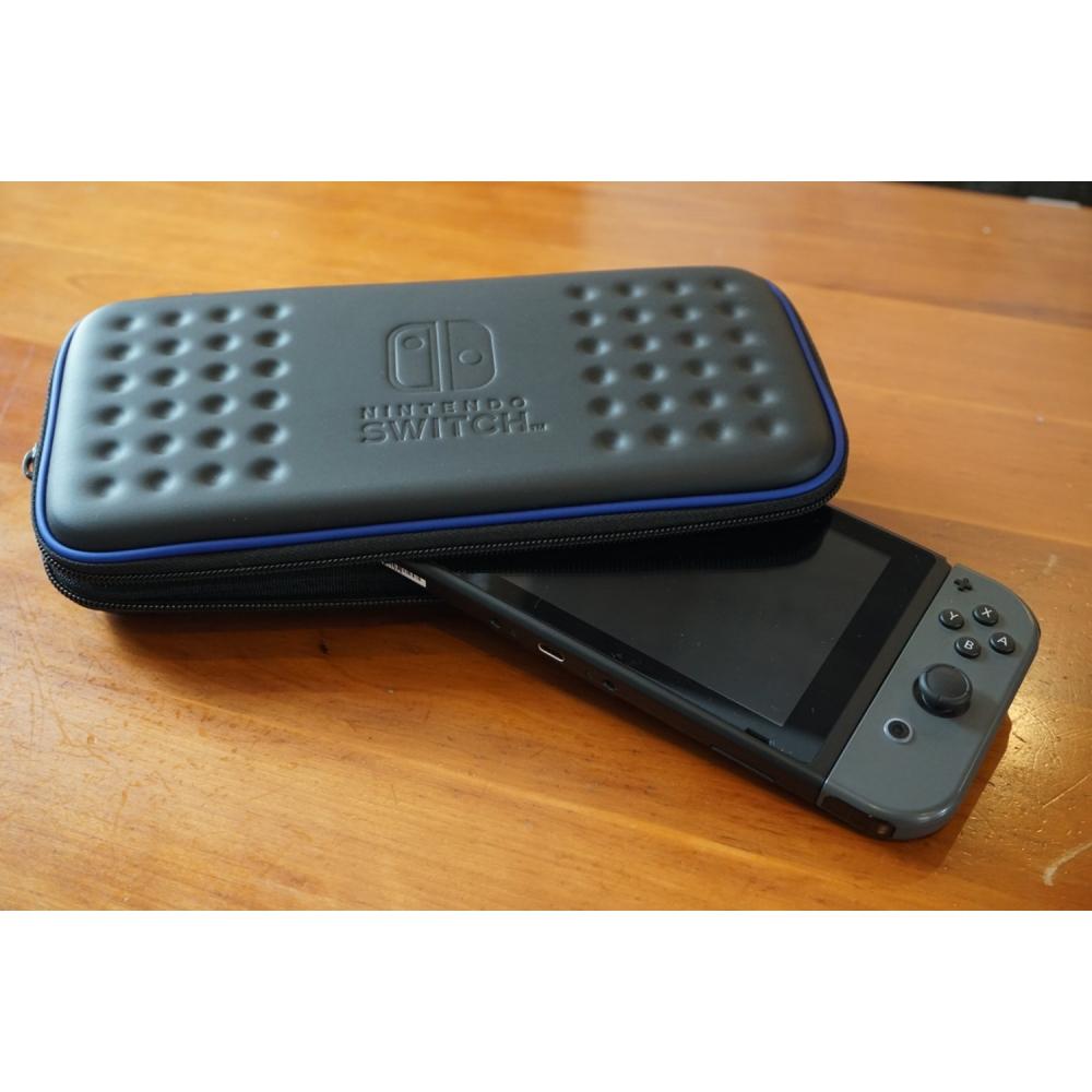 [Compatível com Nintendo Switch] Bolsa Rígida para Nintendo Switch Preto x Azul