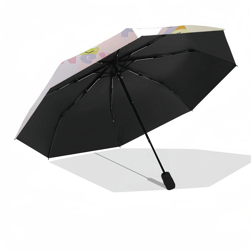 1pc Hello Kitty Happy New Year Automatic Opening/Closing Umbrella with Foldable Design, Iron Frame Outdoor Umbrella for Fans, Travelers, Daily Use, Gi