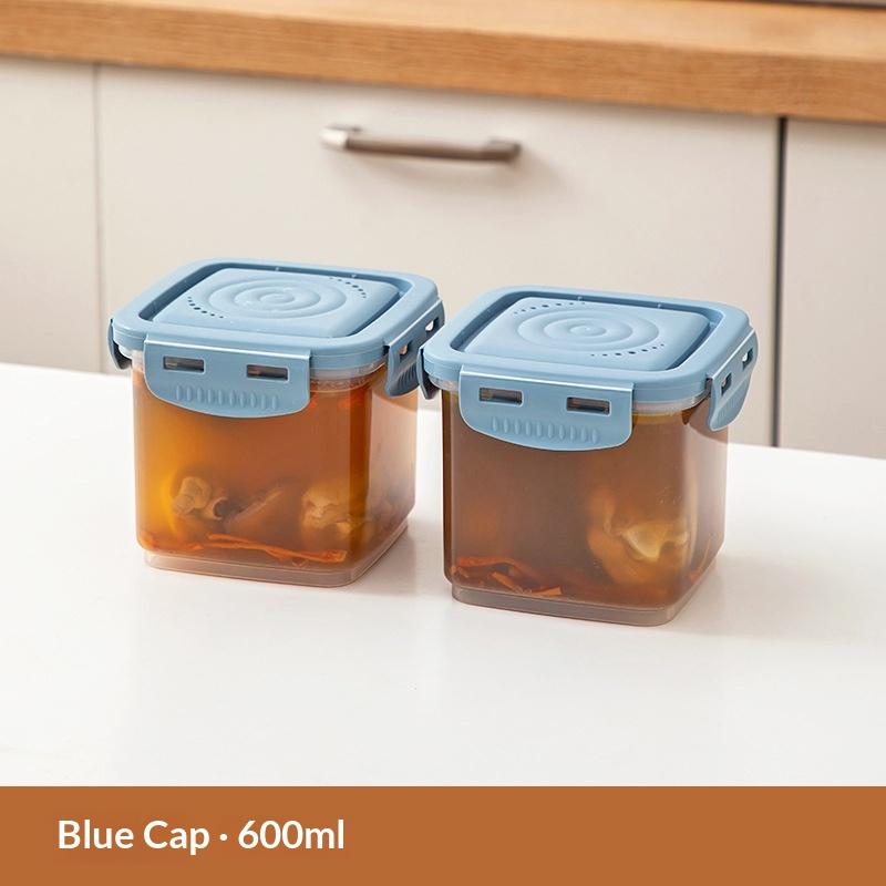 Freezer Tray With Lid - Durable Kitchen Storage For Soup, Broth & Sauces Stackable Food Prep Storage Container Kitchen Jar