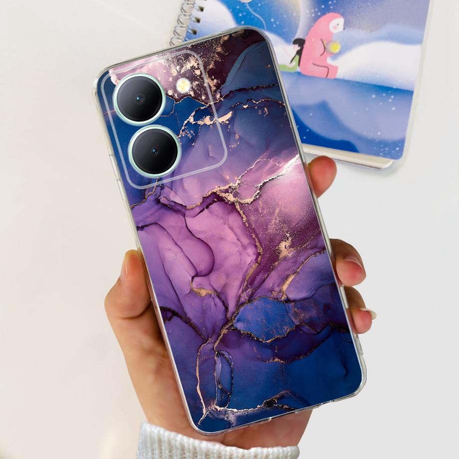For Vivo Y78 Case Vivo Y78 Plus 5G Soft TPU Silicone Capa Coque For Vivo V29 Lite V2244 Back Cover Lovely Cat Cartoon Girly Etui