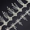 5Yards Rhinestone Chain Trim Fringe Tassel Crystal Shining Accessories DIY Wedding Decoration Gift Bow Shape Rhinestone Ribbon