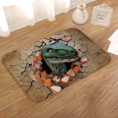 40*60 cm 3D Kreative Tier Dinosaurier Muster Nicht-slip Bad Matte Badezimmer Saugfähigen Teppich Flanell Boden Matte küche Boden Matte