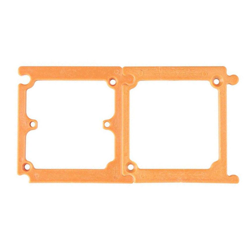 Szablon wiertarski z tworzywa ABS do puszek podtynkowych typu 86 z składaną konstrukcją ułatwiającą przechowywanie