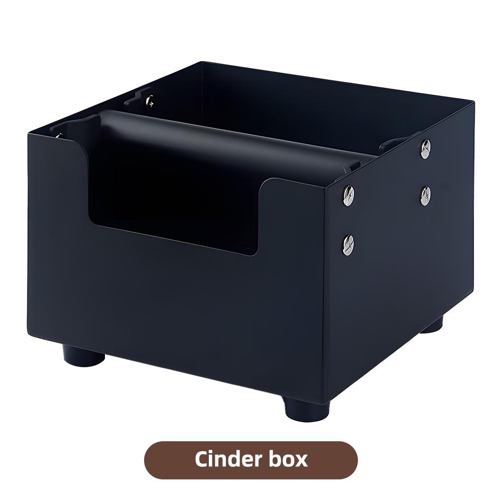 Contenitore Per Fondi Di Caffè In Acciaio - Grande Capacità 16x16x12 Cm, Con Barra Di Battuta In Silenzioso Silicone