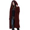Cardigan Autunnale Caldo ed Elegante da Donna con Cappuccio Caldo e Maniche Lunghe