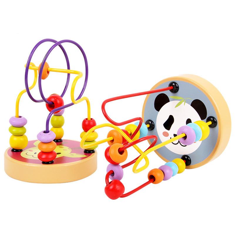 Education Wooden Early Bead Stringing Toy Intelligence Intelligence Emotional