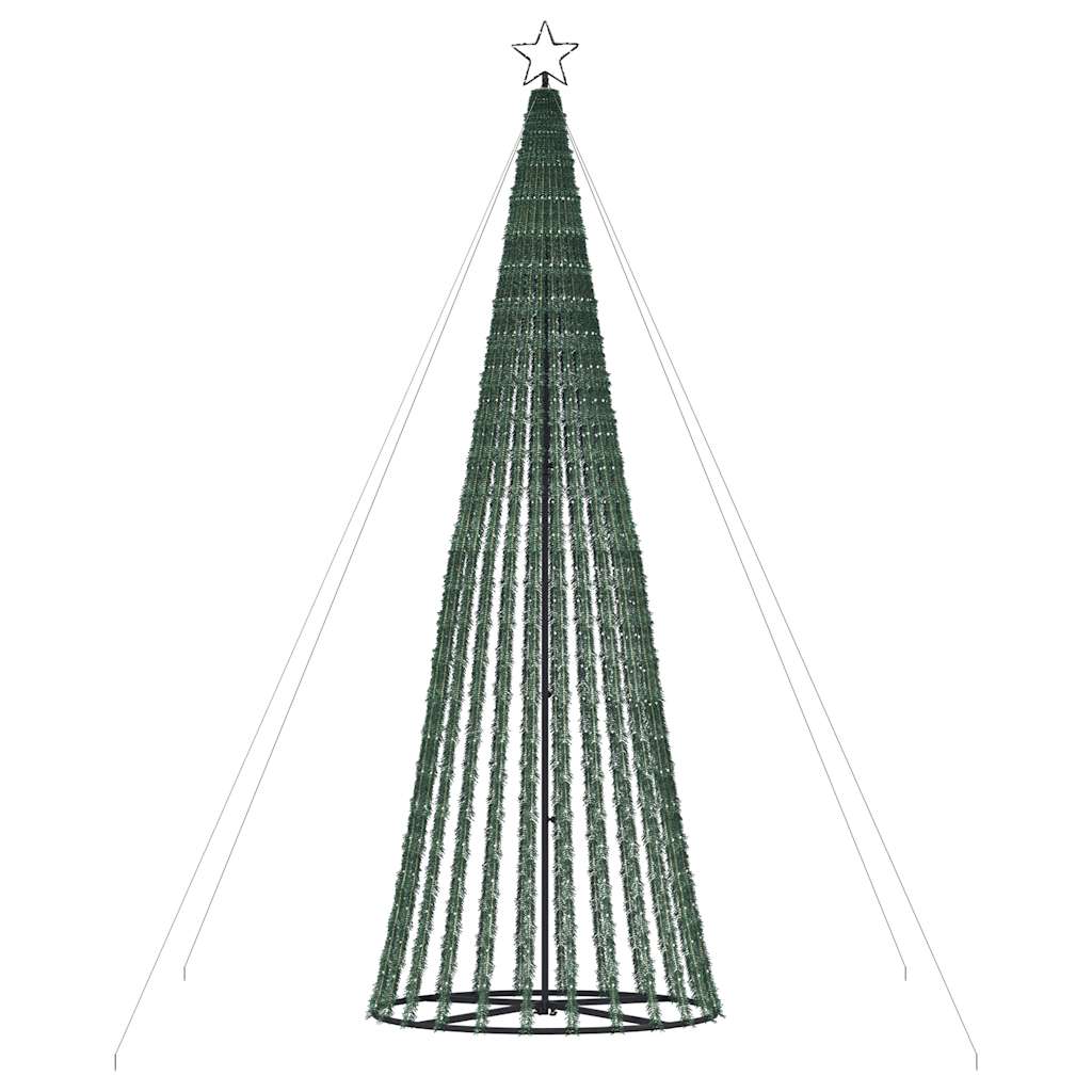 Vidaxl Stożkowa Choinka Z Lampek, 1028 Ciepłych Białych Led, 403 Cm