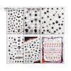 Easy to Apply Nail Decals 6 Sheets Halloween Stickers for Women, Pumpkin Ghost Bat Skull Design Manicure Decoration Decals, Art Accessories Home Salon
