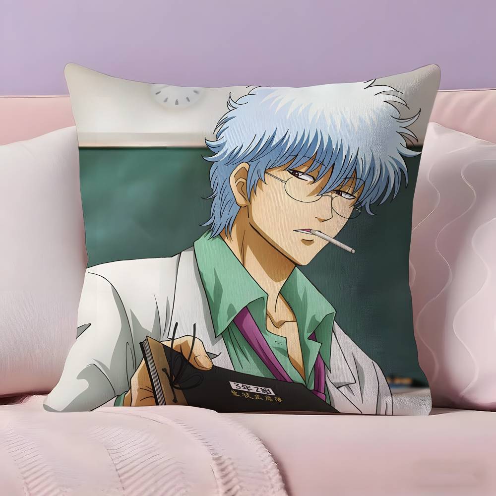 G-GINTAMA Anime Pillow Case  Ultra Soft Skin Friendly Fabric Cloud Like Comfort & Concealed Zipper
