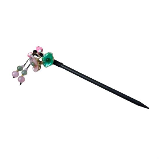 China hairpin, peach blossom hairpin, Hanfu accessories