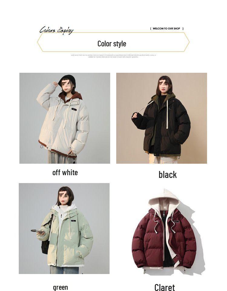 2025 Student Winter Thickened Loose Cotton-Padded Two-Piece Jacket