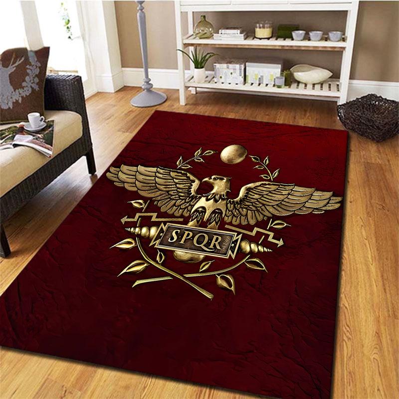 Roman SPQR Carpet Rug for Living Room Bedroom Home Sofa Decoration,Kids play Non-slip Floor Mat