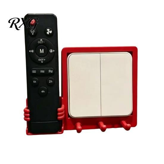 Elegant Wall Mounts Switch Decor Hook, Mounted Space Saving Design, Remote Control Decorative Entryway Hooks Storage Box, Key Holder for Living