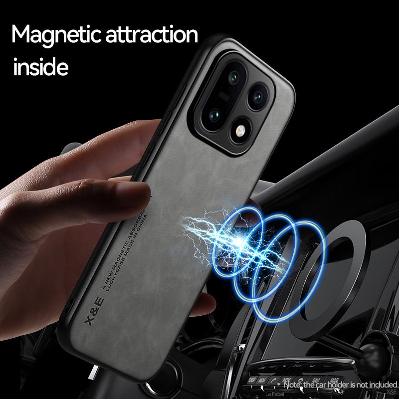 KEYSION Luxury Retro PU Leather Phone Case for OnePlus 15 5G Soft Silicone+PC Shockproof Phone Back Cover for One Plus 1+ 15