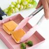 Lebensmittelzange Clip Silikon BBQ-Zange Salatzange Antihaft-Grillzange Klemme Edelstahl Werkzeuge Gadgets