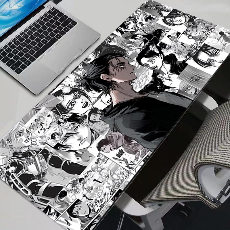 Mouse Pads Anime Mouse Pad Gamer Keyboard Mousepad Pc Computer Soft rubber Desk Mat Gaming Pad A-attack on Titans Mouse Mats