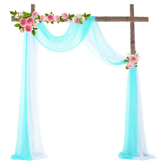 Backdrop Tulle Durable Easy To Hang Vibrant Color Graceful Wedding Drapery Arch Draping Swag Supply