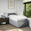 Maison Exclusive - Sommier à lattes de lit avec matelas Gris clair 100x200cm Tissu