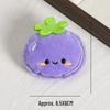 Cartoon Fruit Plush Brooch Pendant - DIY Accessory & Decoration