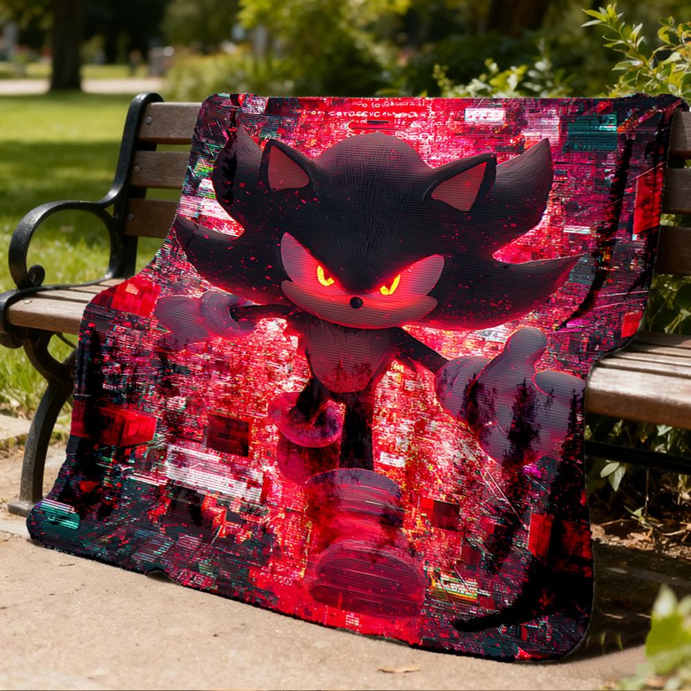 1pc Sonic Outdoor Soft Blanket Ultra Plush, Warm, Versatile, and Easy Care for Camping, and