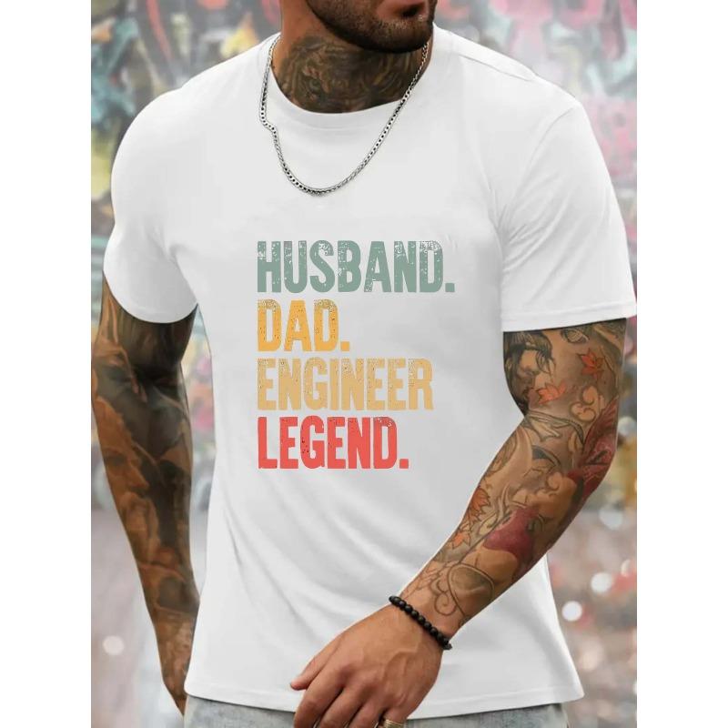 European Sizes Men'S Casual Short Sleeve T-Shirt Featuring a Print That Celebrates , This Round Neck Top Is a Trendy And Comfortable Choice for Summer