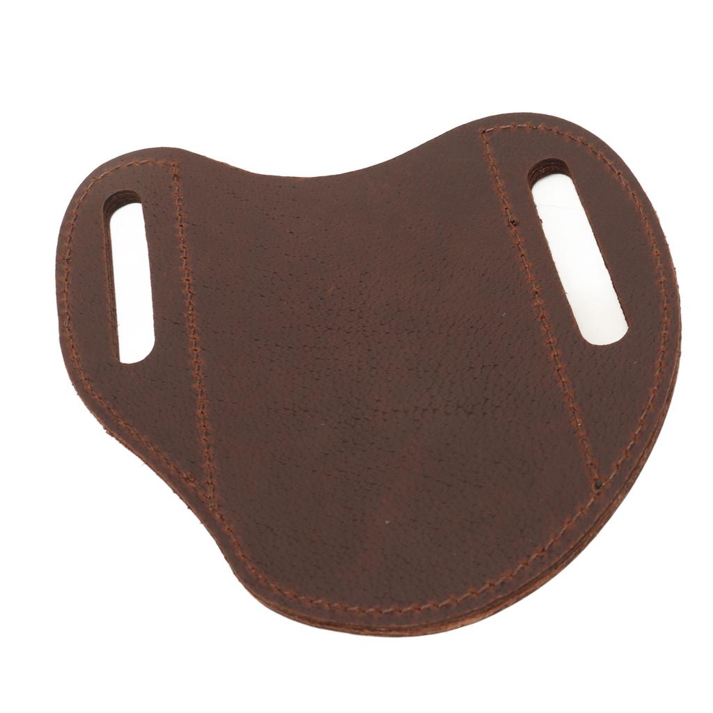 Belt Leather Knife Sheaths Cowhide Portable Stylish Safety Protection Pocket Knife Carrier for Outdoor Hiking Brown