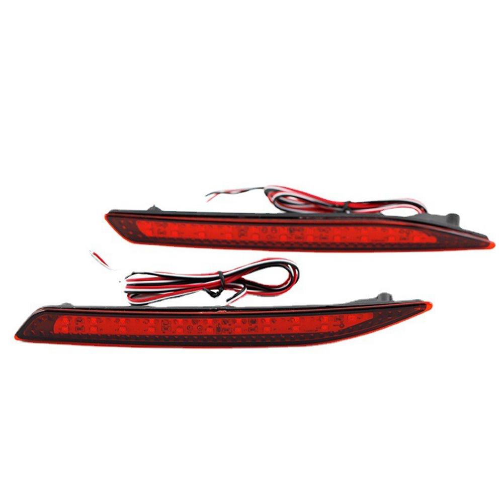 2pcs Rear Bumper Reflector Light Tail Brake Light for Honda Accord 9th 14-16