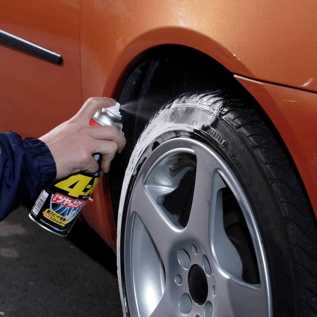SOFT99 Tire Care for and polishing car tires 4-X Coating, 470ml, cleaning, protecting, (Product Code 02060)