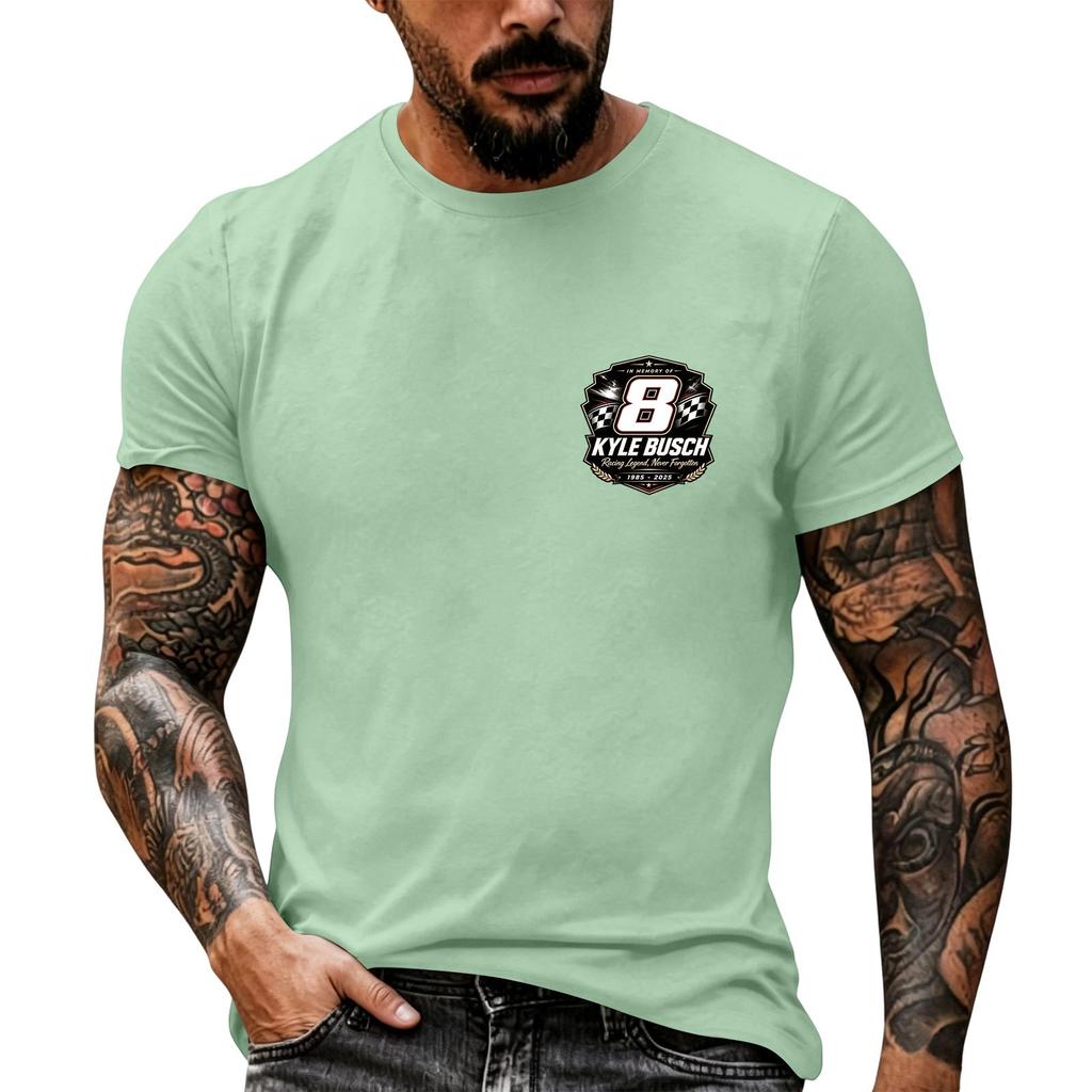 Men's Short Sleeve Racing Graphic T Shirt Nascar Inspired Vintage Style Casual Tee for Racing Enthusiasts Summer Wear
