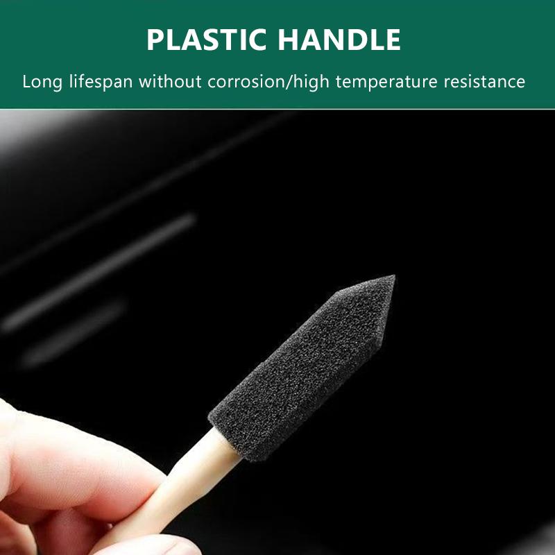 SEAMETAL 10pcs Car Cleaning Brush Wooden Handle Air Conditioning Vent Cleaning Brush Car Interior Gap Dust Removal Tool