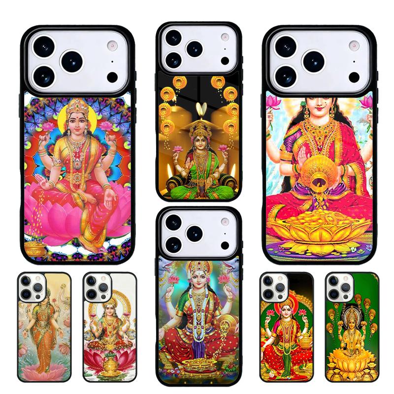 Lakshmi Hindu Goddess Mobile Phone Case Compatible with IPhone 17 16 15 14 13 12 11Pro Max 17 Air Cover